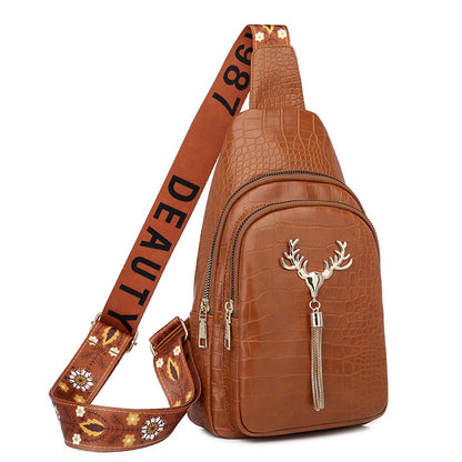 Deer Tassel Crossbody Bag