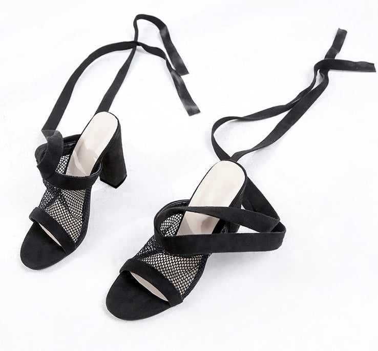 Lace Up Bandage High Heel Sandals