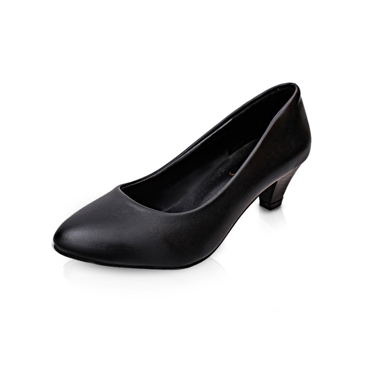 Comfy Round Toe Low Heel Pumps