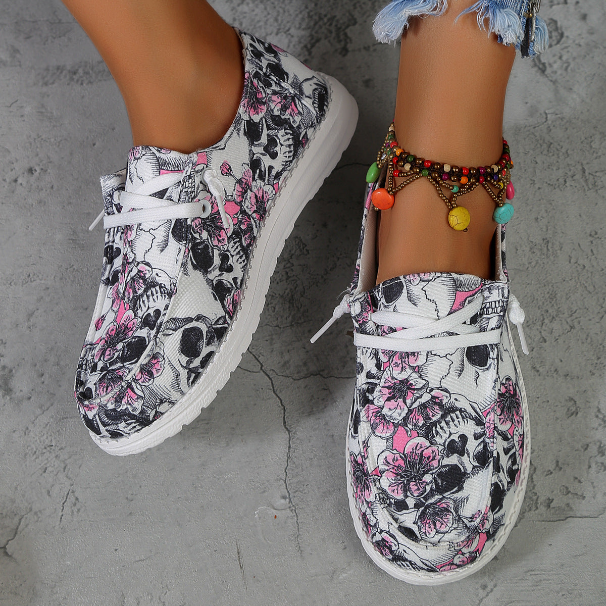 Elegant Flower Style Leisure Shoes