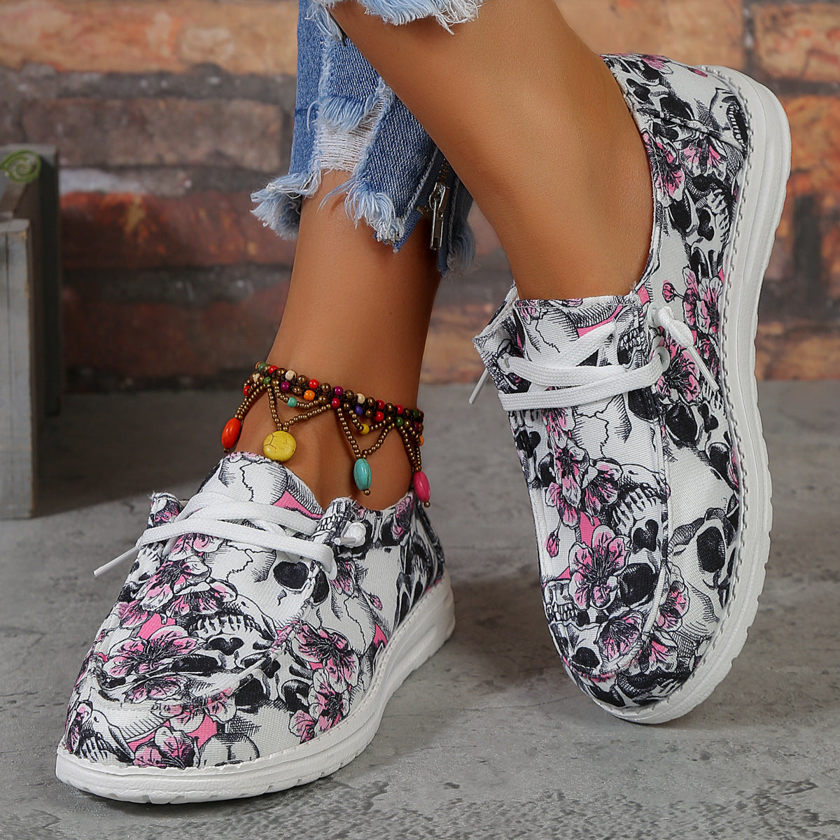 Elegant Flower Style Leisure Shoes