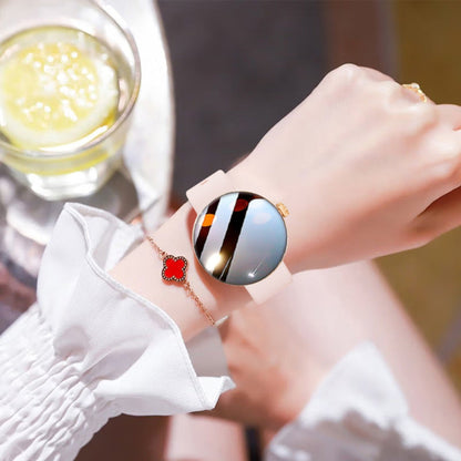 Smartwatch for women with color screen, stylish design featuring fitness tracking, notifications, and health monitoring functions