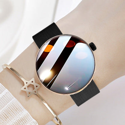 Smartwatch for women with color screen, stylish design featuring fitness tracking, notifications, and health monitoring functions