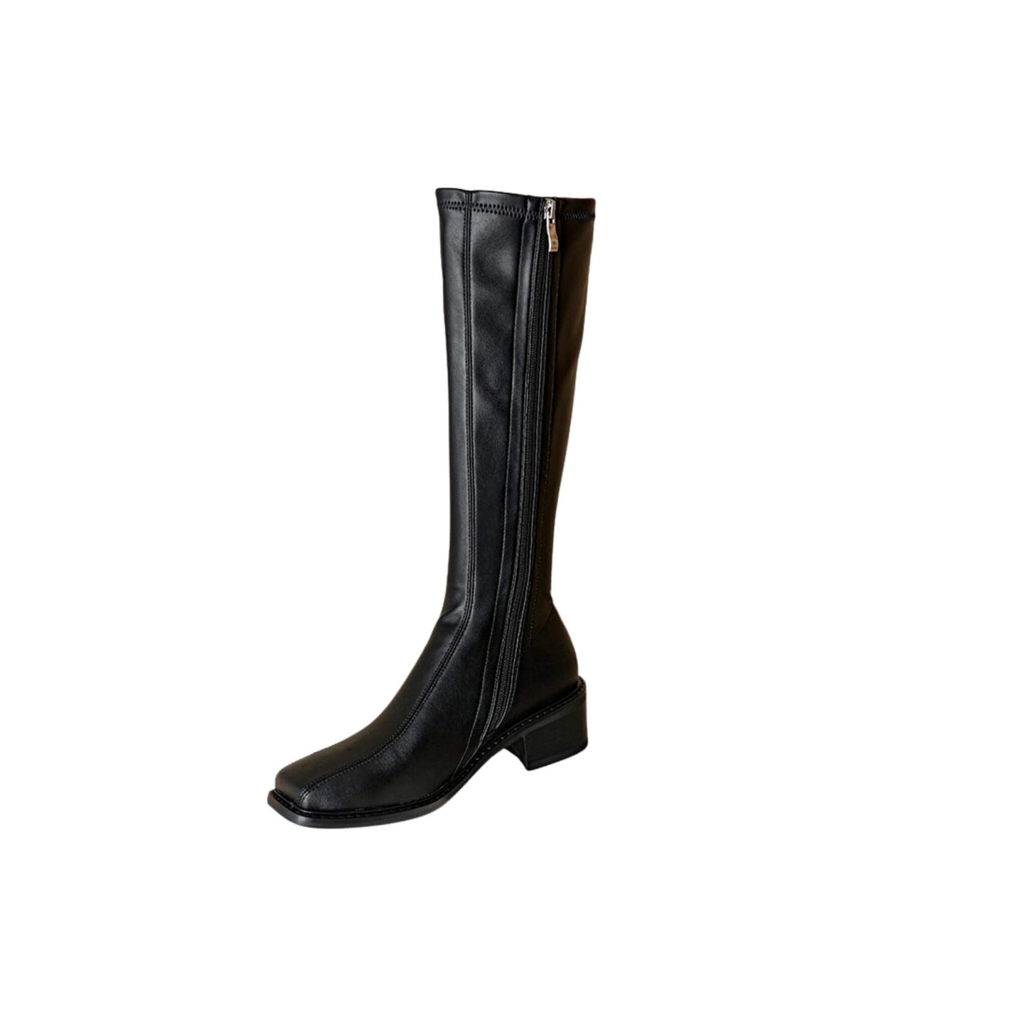 Women  New Boots Knee Side Zipper