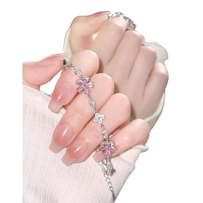 Women's Cherry Blossom Crystal Bracelet