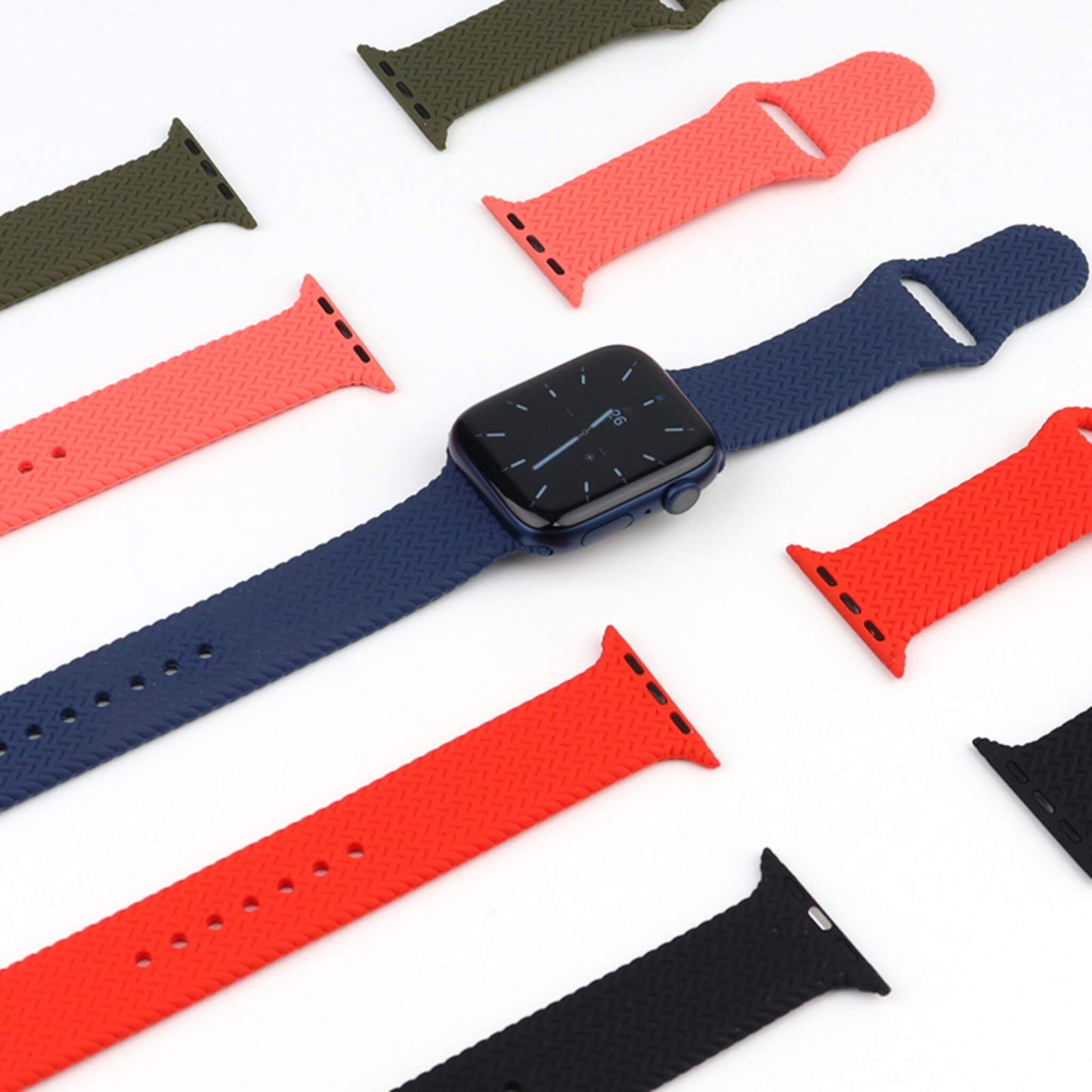 Silicone Woven Watch Strap