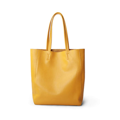 Premium Cowhide Large-Capacity Leather Tote Bag