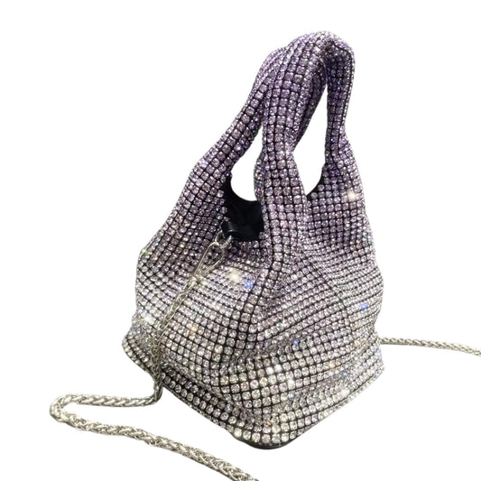 Rhinestone Vest Bucket Bag Chain