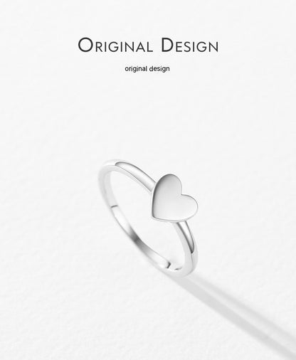 Simple Glossy Heart Ring