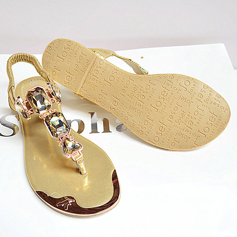 Crystal Flat Sandals