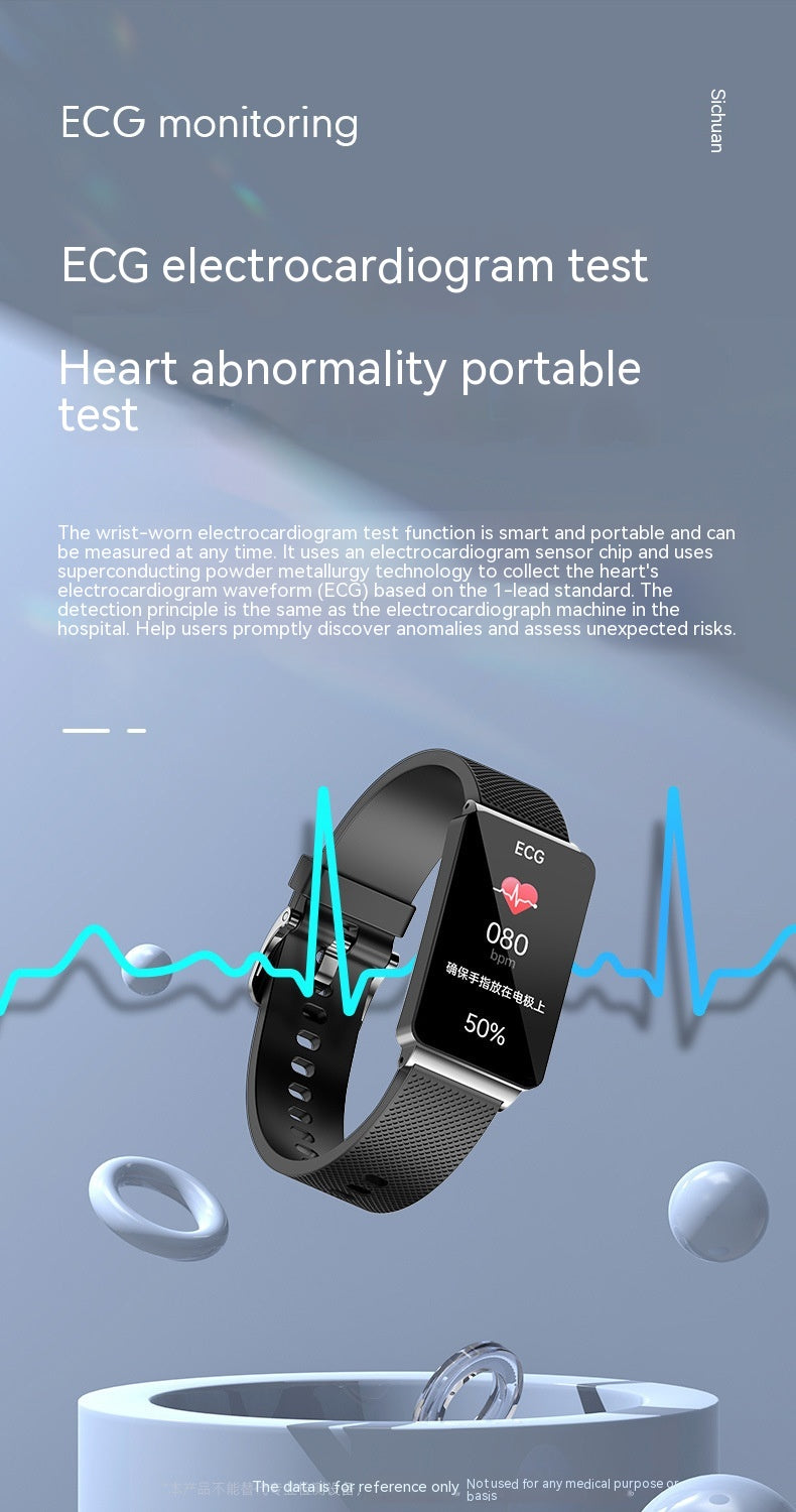 Health monitor smart bracelet, wearable device for tracking fitness metrics, heart rate, sleep patterns, and daily activity levels