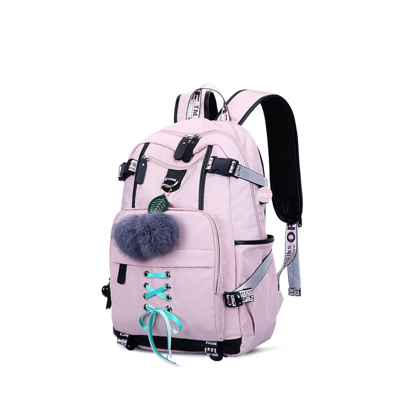 Women Backpack External USB Charge Computer Backpacks