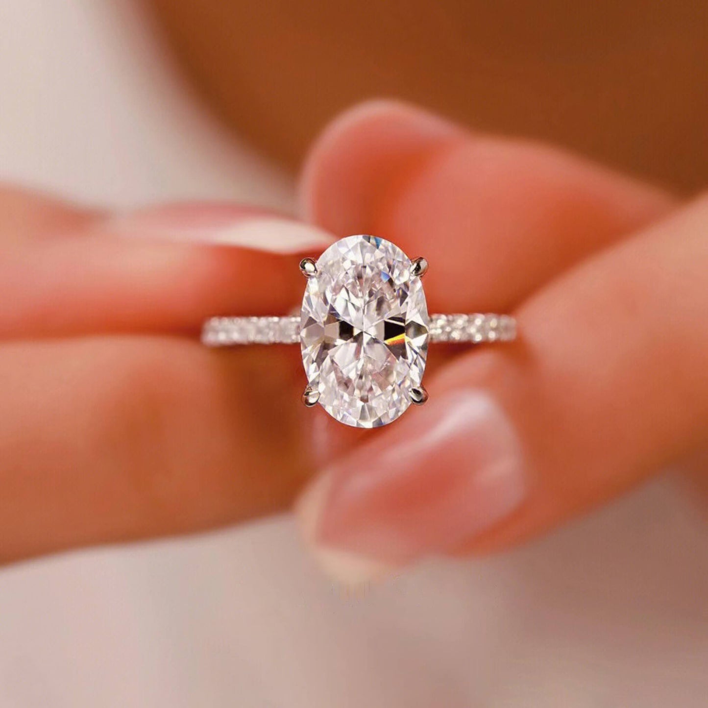 Moissanite Diamond Ring