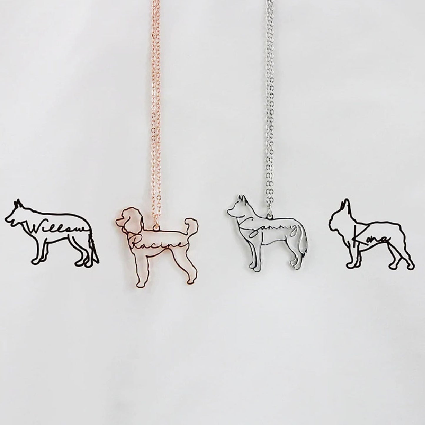 Pet Name Pendant Necklace