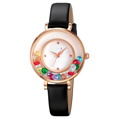 Elegant Gemstone Women's Watch