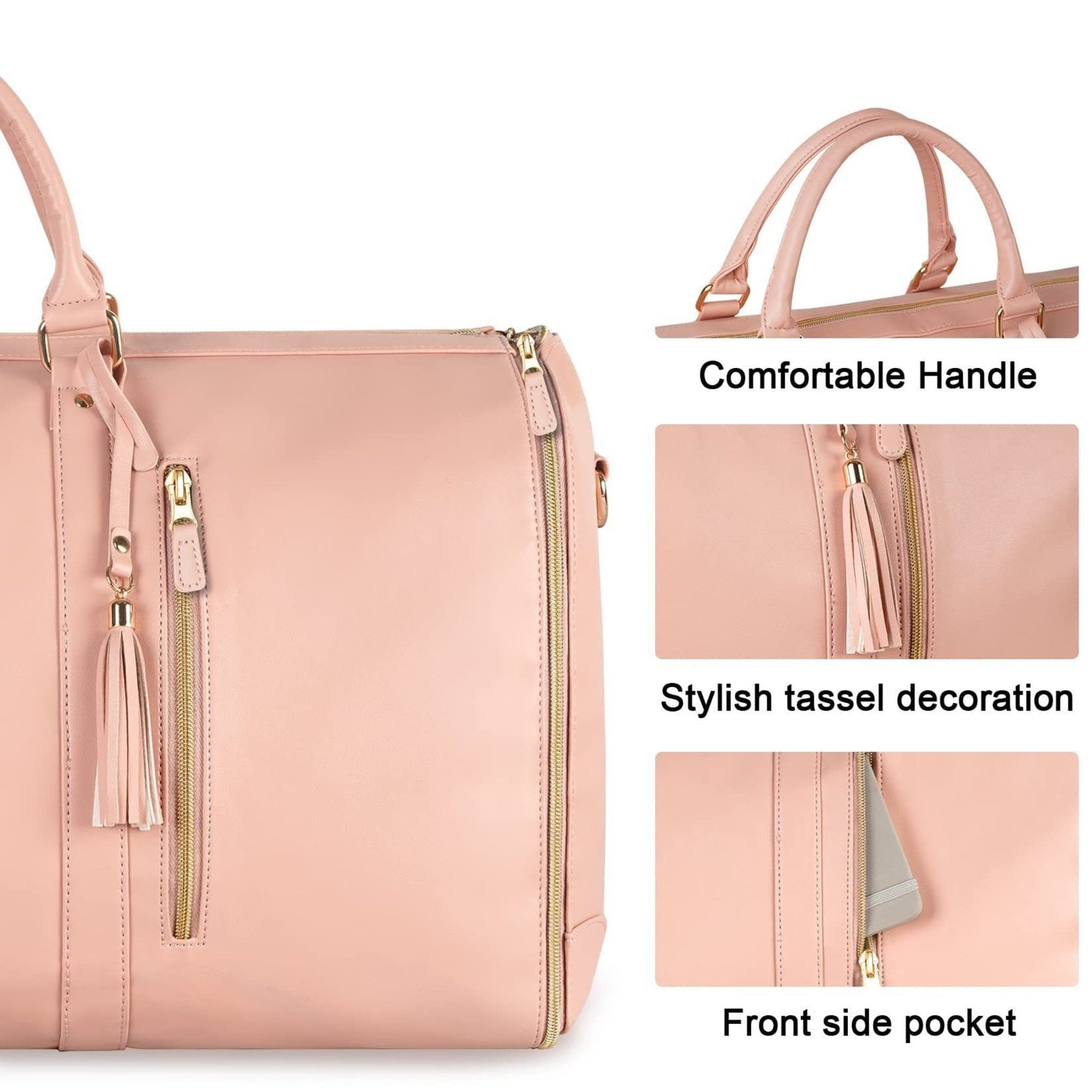 Waterproof travel duffle handbag in a sleek design, featuring sturdy handles and a detachable shoulder strap, set against a scenic outdoor backdrop