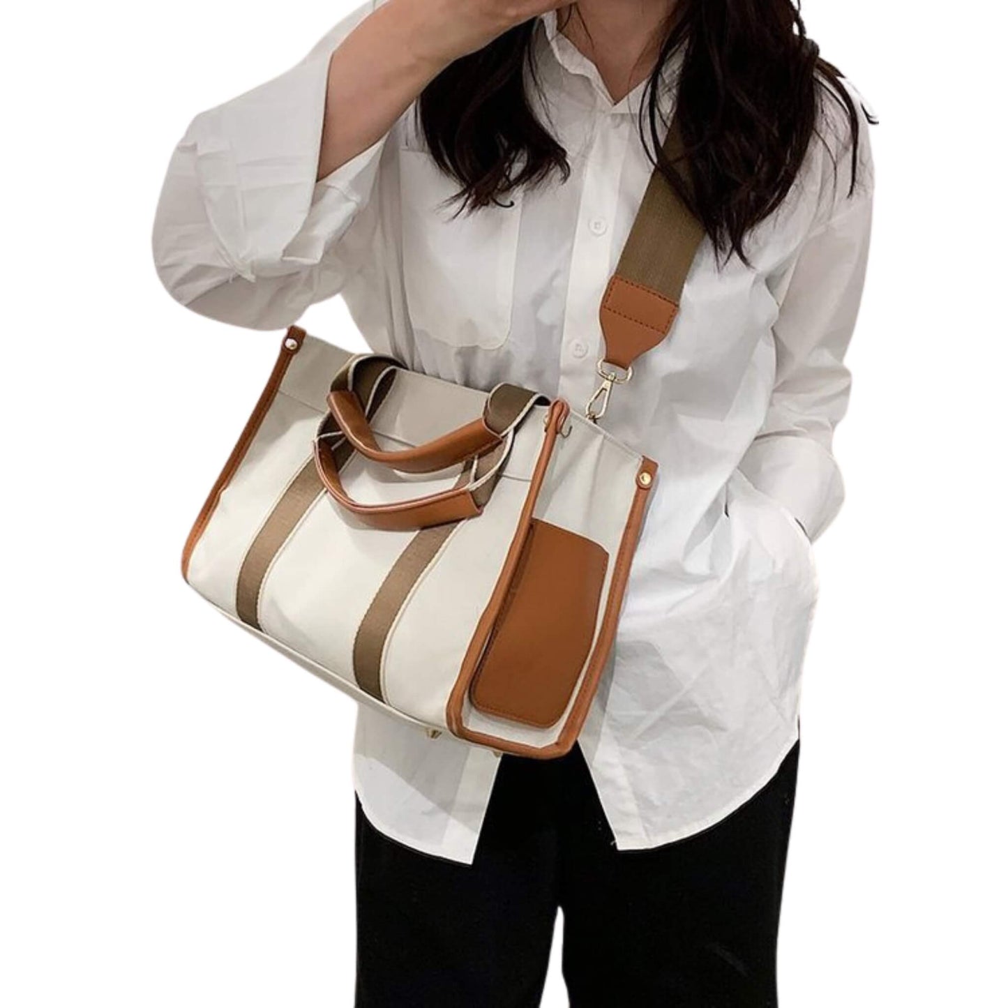 Women's Fashion Personality Simple Canvas Tote Bag