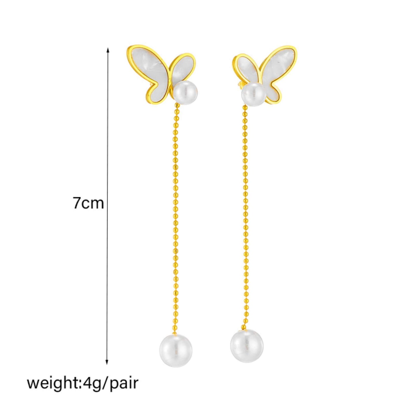 Tassel Butterfly Earrings