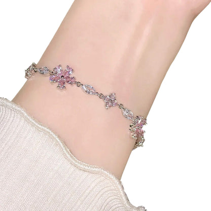 Women's Cherry Blossom Crystal Bracelet