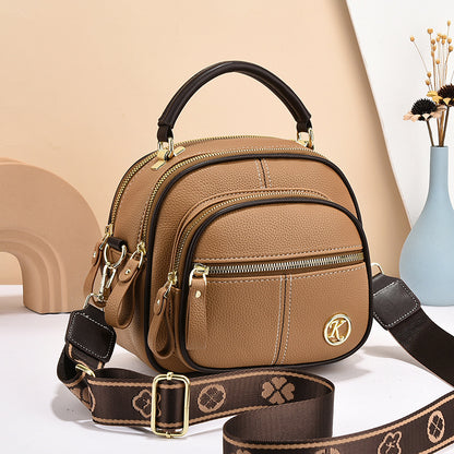 Versatile Multi-Zipper Crossbody Bag