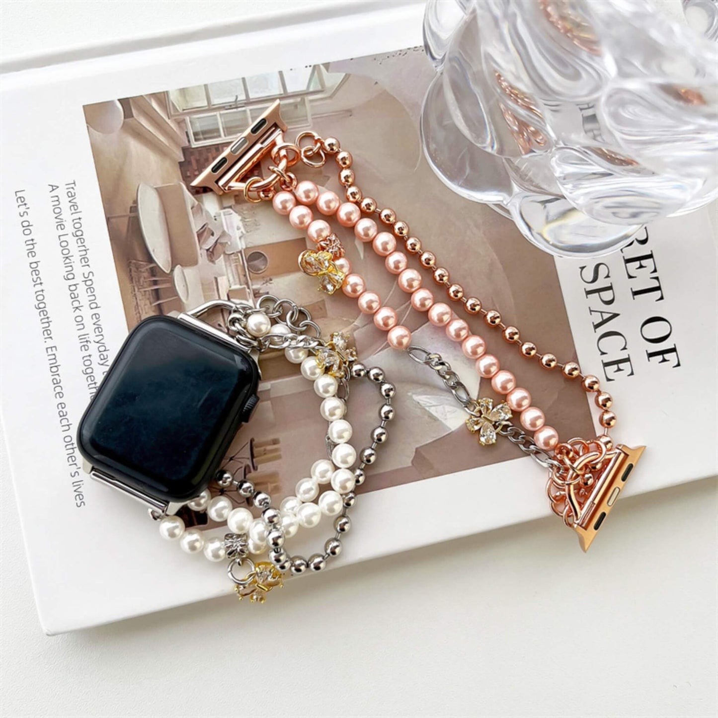 Watch Pearl Metal Chain Small Fragrance