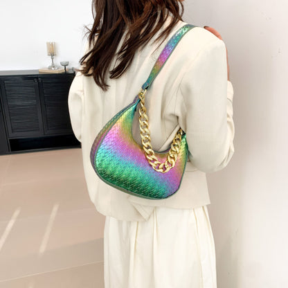 Women's Fashion Colorful Shiny Shoulder Bag