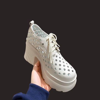 Women Leather Waterproof Platform Fashion Shoes