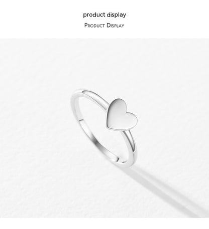 Simple Glossy Heart Ring