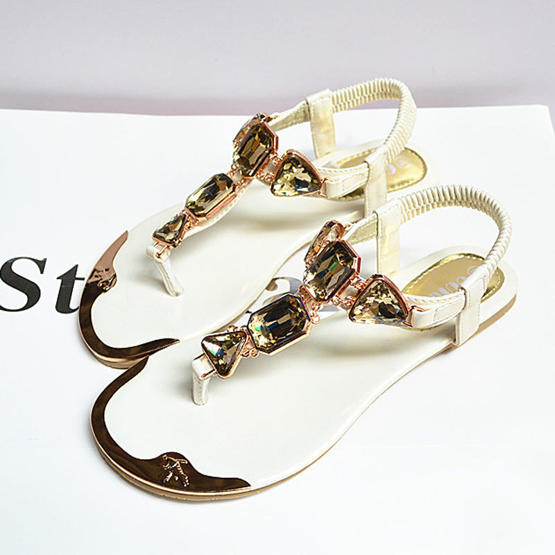 Crystal Flat Sandals