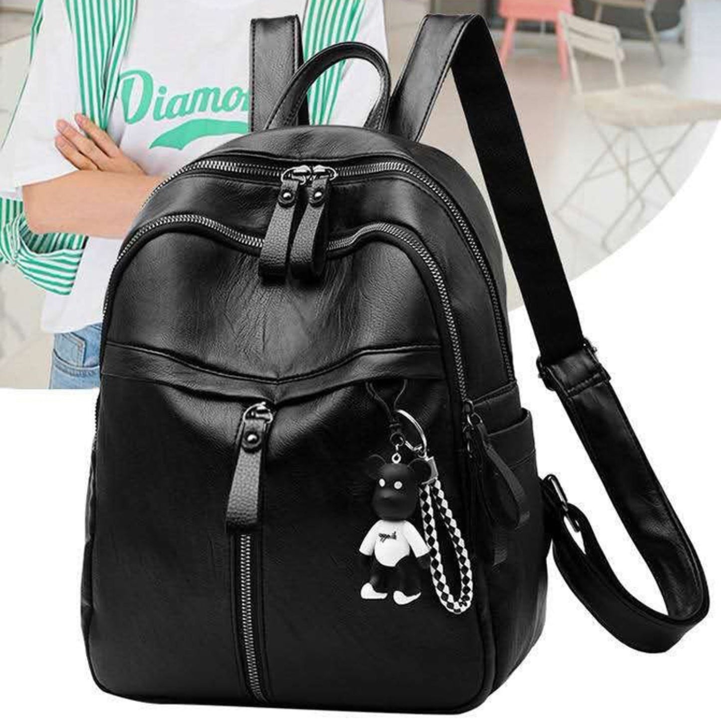 Backpack women large capacity casual school bag