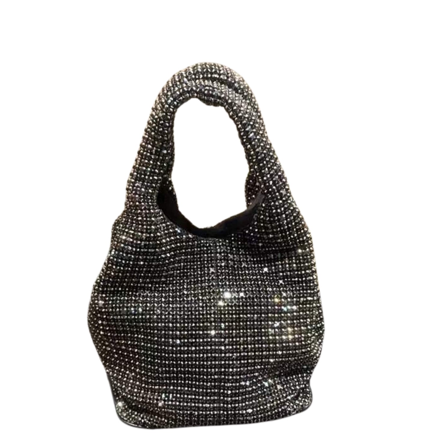 Rhinestone Vest Bucket Bag Chain