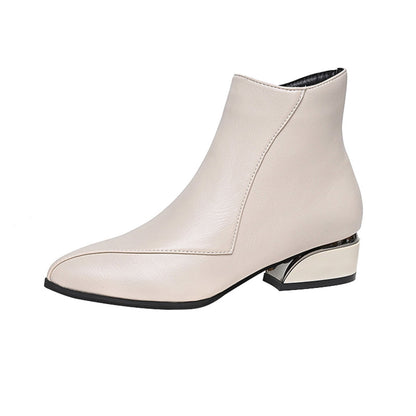 Trendy Chunky Heel Martin Boots