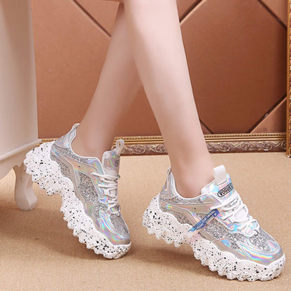 Platform heightened sneakers