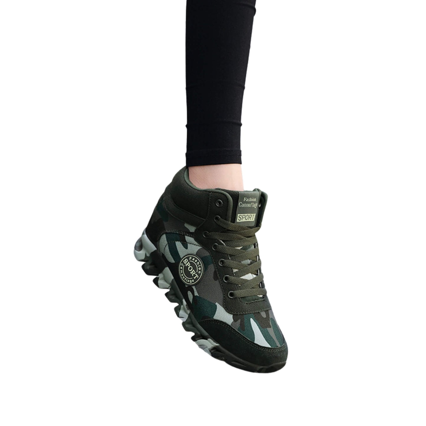 Women's Casual Camouflage Increased Sneakers