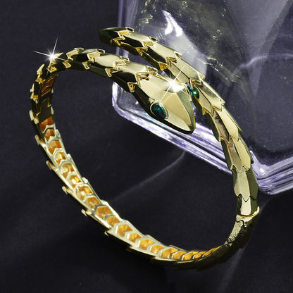 Golden Snake Bracelet