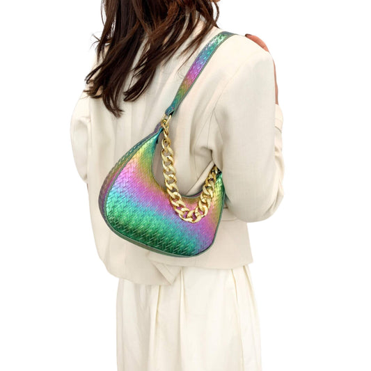 Women's Fashion Colorful Shiny Shoulder Bag