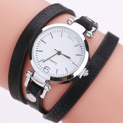 PU Strap Circle Bracelet Watch