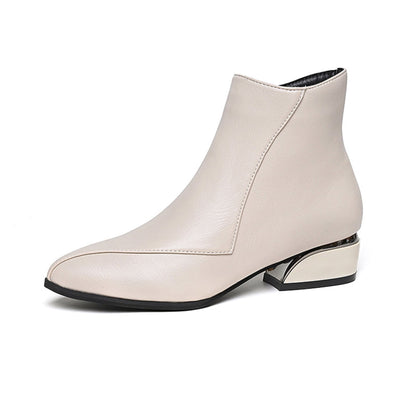 Trendy Chunky Heel Martin Boots