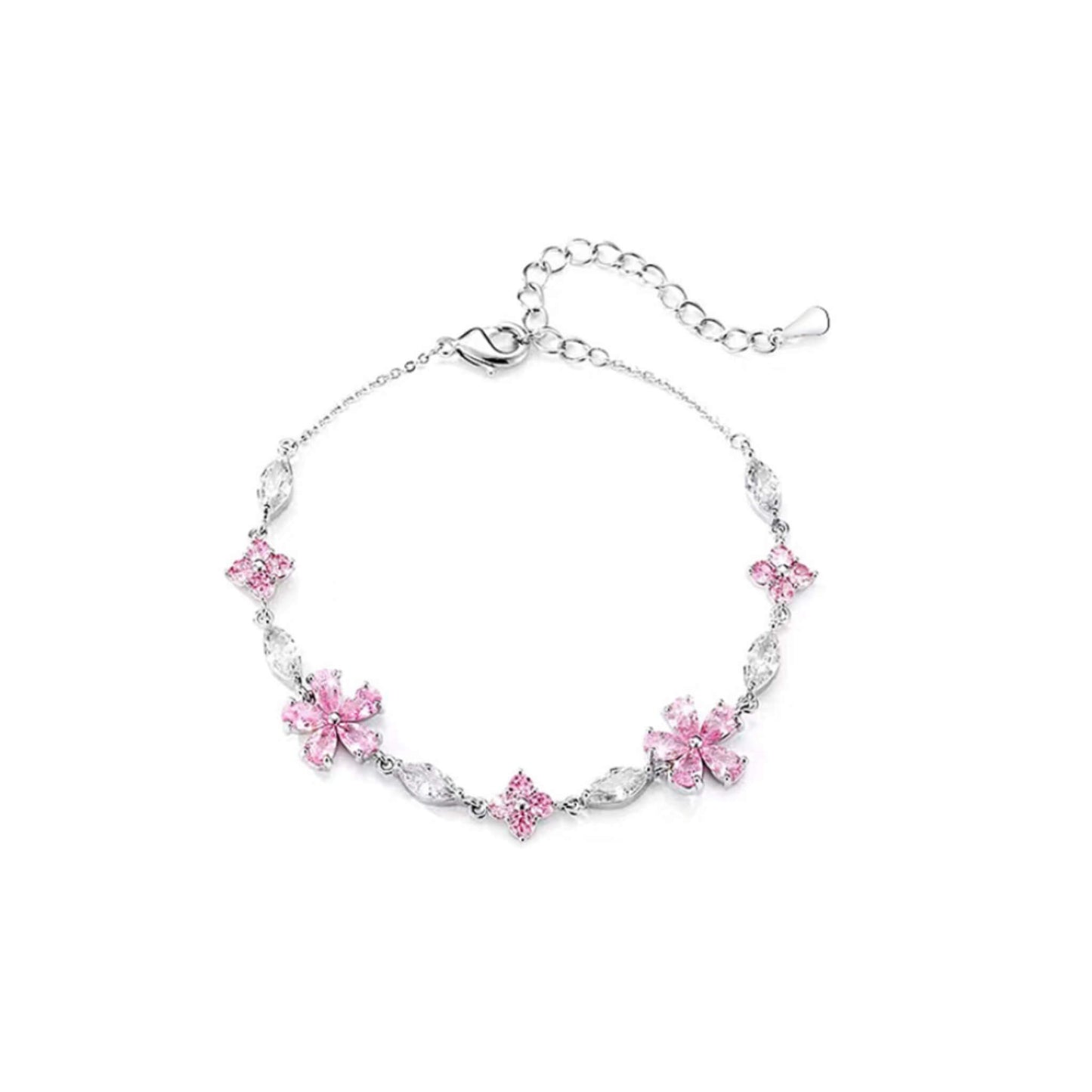 Women's Cherry Blossom Crystal Bracelet