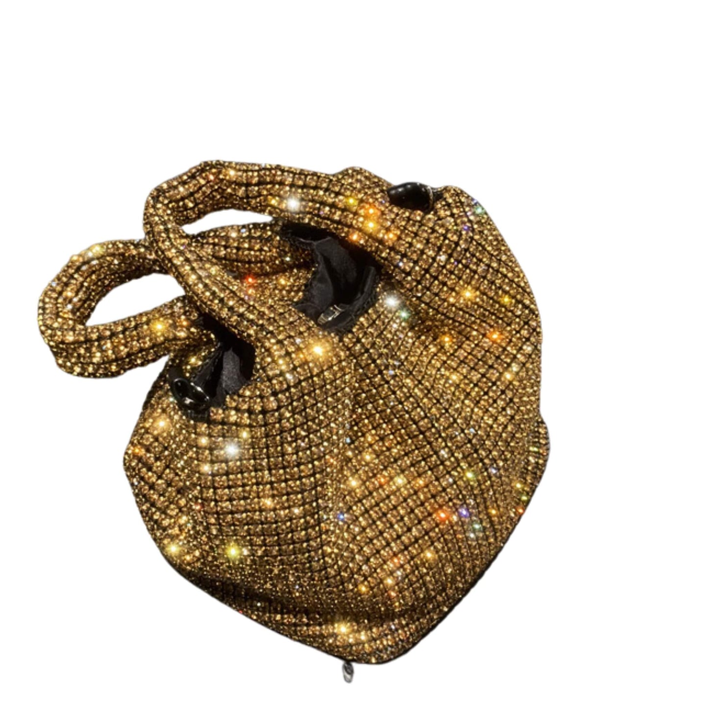 Rhinestone Vest Bucket Bag Chain