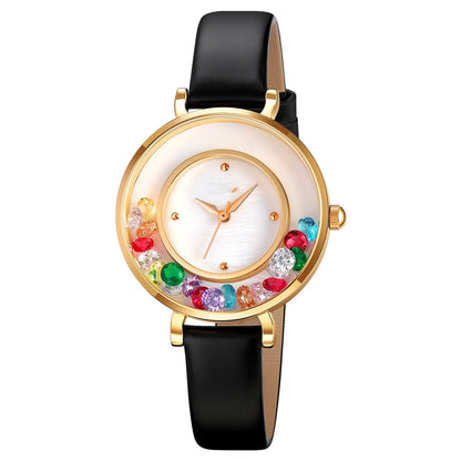 Elegant Gemstone Women's Watch