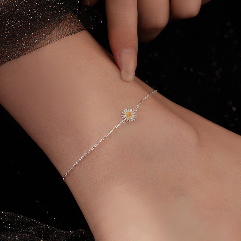 Elegant Mori Style Thin Chain Anklet for Women