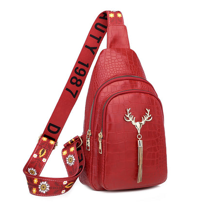 Deer Tassel Crossbody Bag