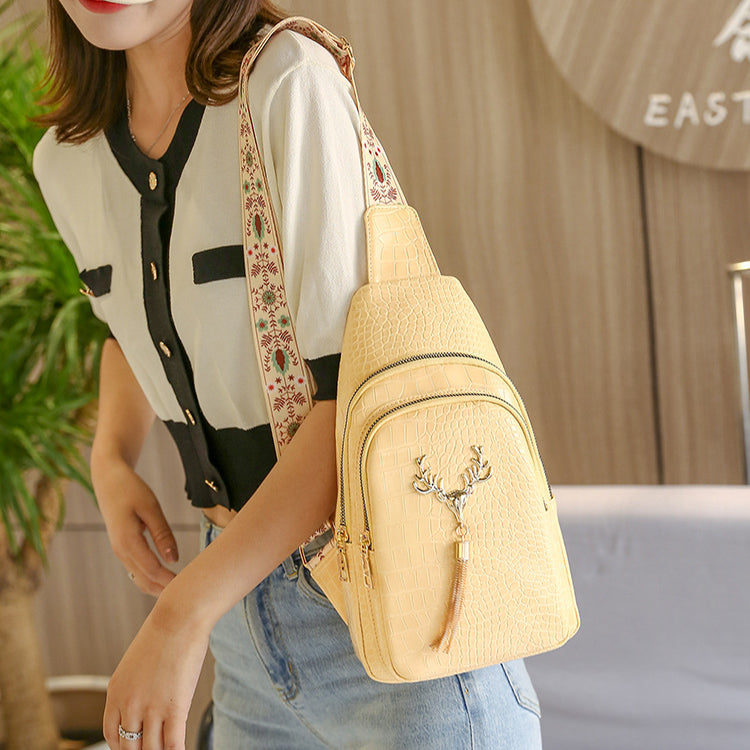 Deer Tassel Crossbody Bag