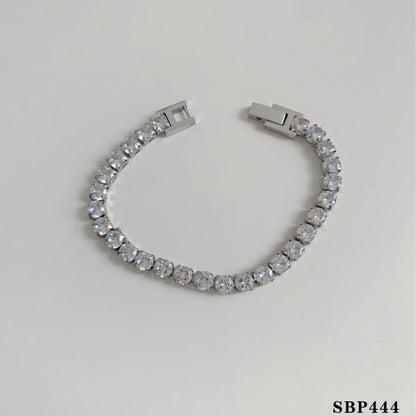 Retro Crystal Heart Bracelet Set