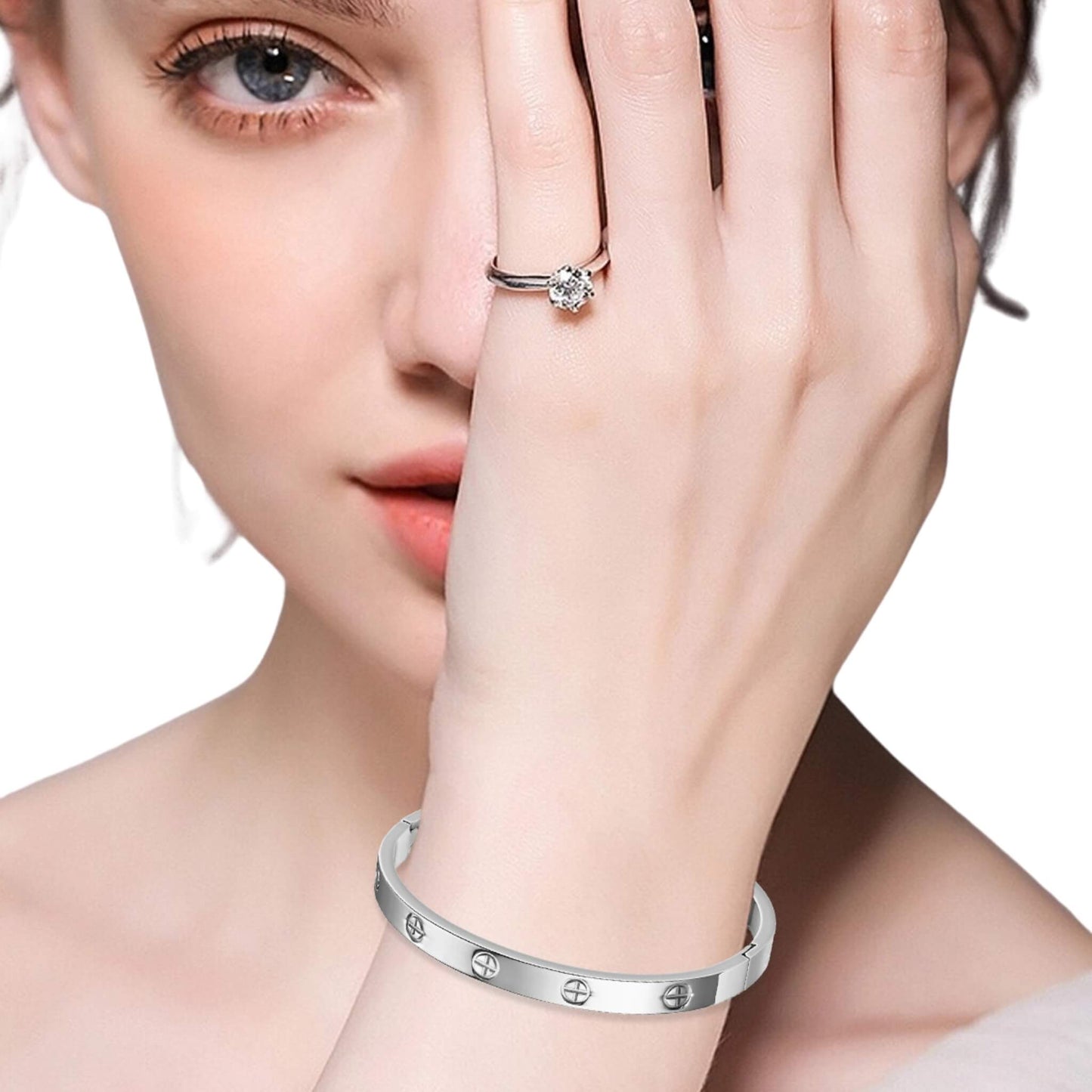 Stainless Steel Cross Nail Bracelet