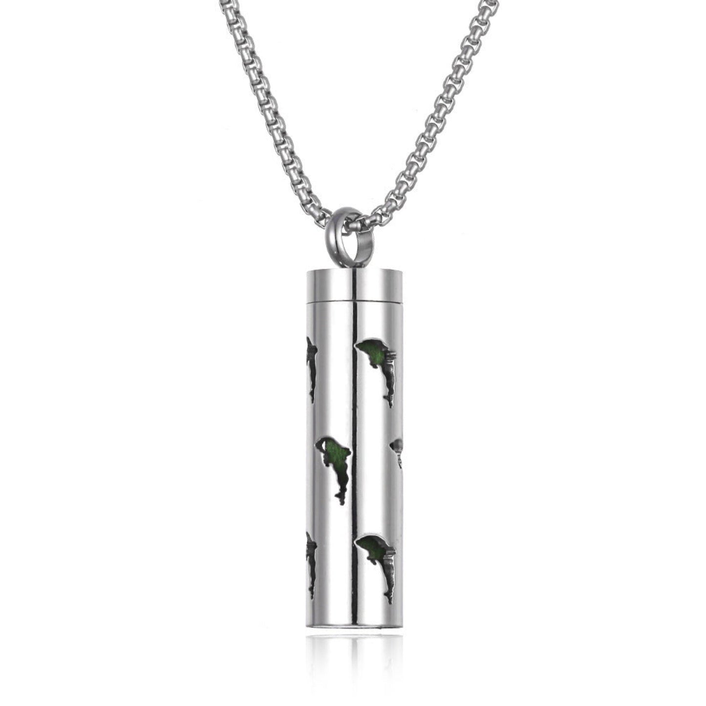 Stylish pendant necklace with an essential oil diffuser, featuring an intricate design that allows for a subtle release of fragrance, perfect for a personal, on-the-go aromatherapy experience.