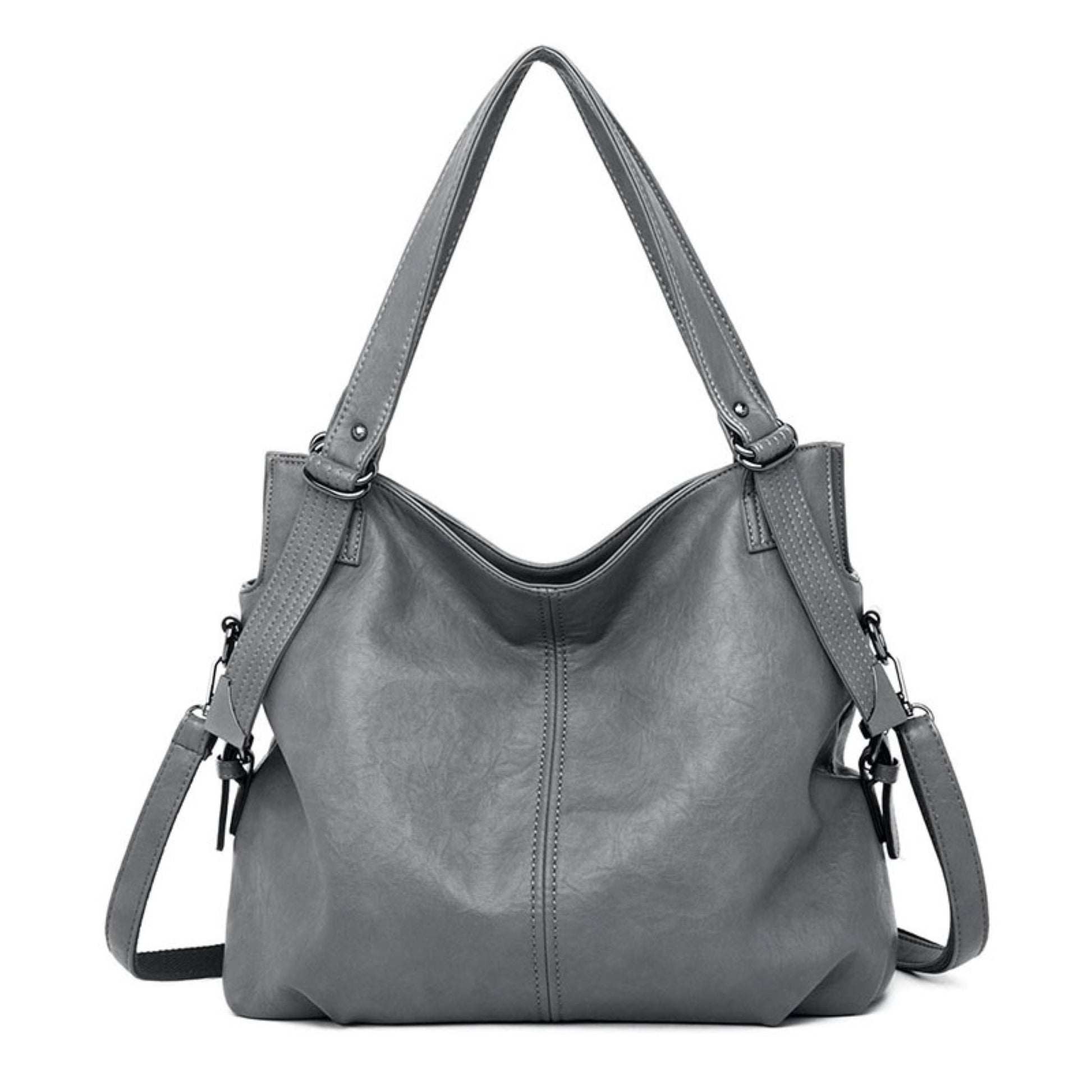 Eternal Beauty Vintage Leather Bag - Soft square retro handbag with a comfortable handle. Stylish and functional for daily use