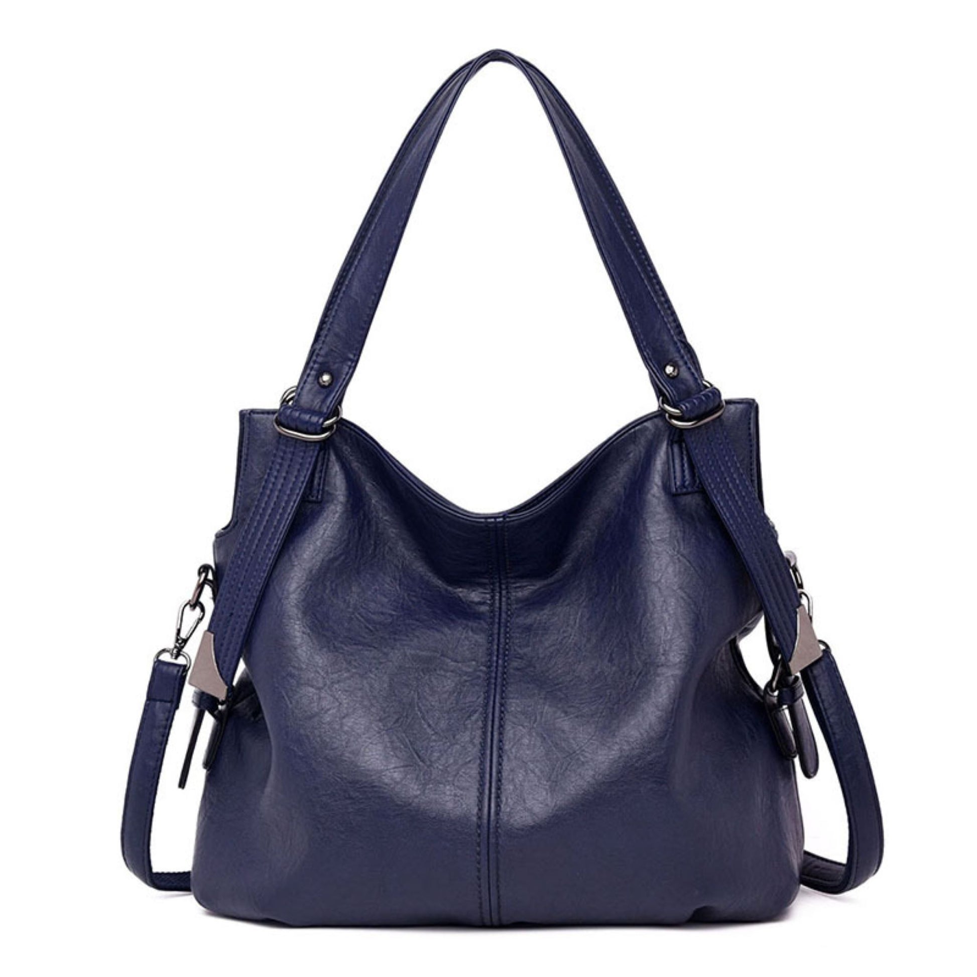 Eternal Beauty Vintage Leather Bag - Soft square retro handbag with a comfortable handle. Stylish and functional for daily use