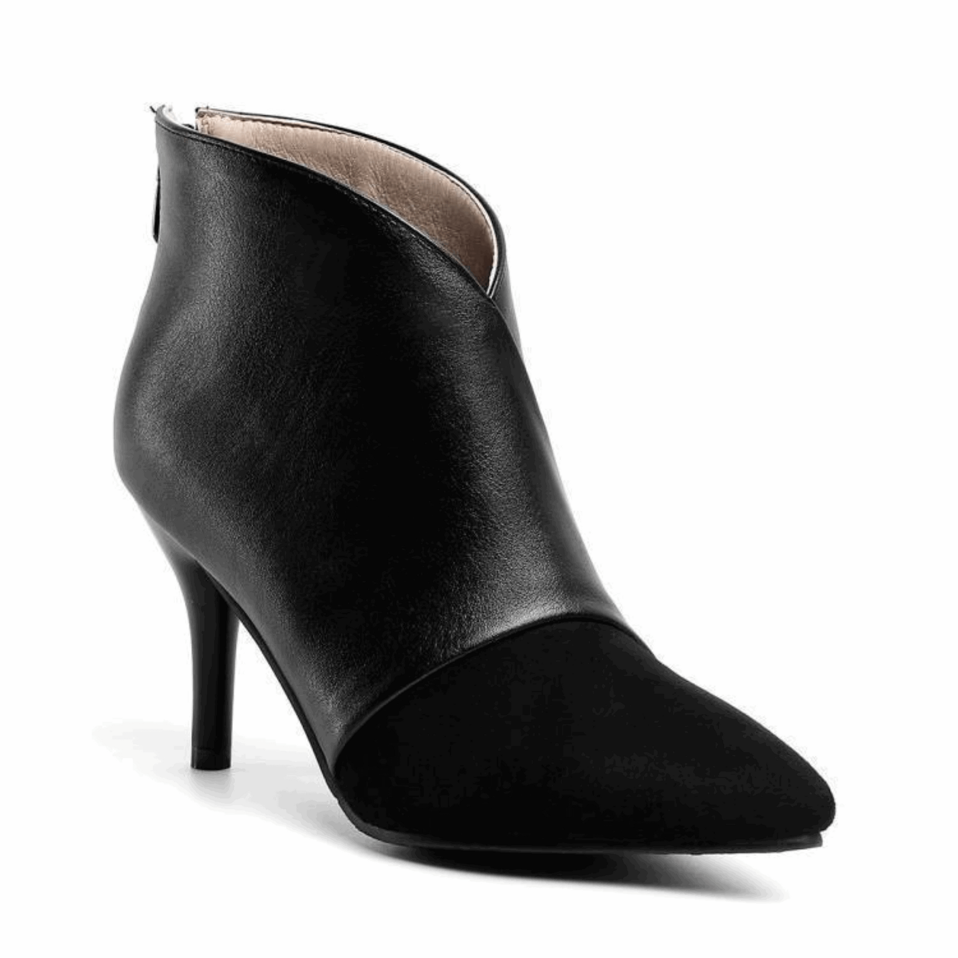 Elegant and versatile pointed-toe ankle boots for women, featuring stylish stitching details. These chic, minimalist boots offer comfort and sophistication, perfect for pairing with casual or dressy outfits alike